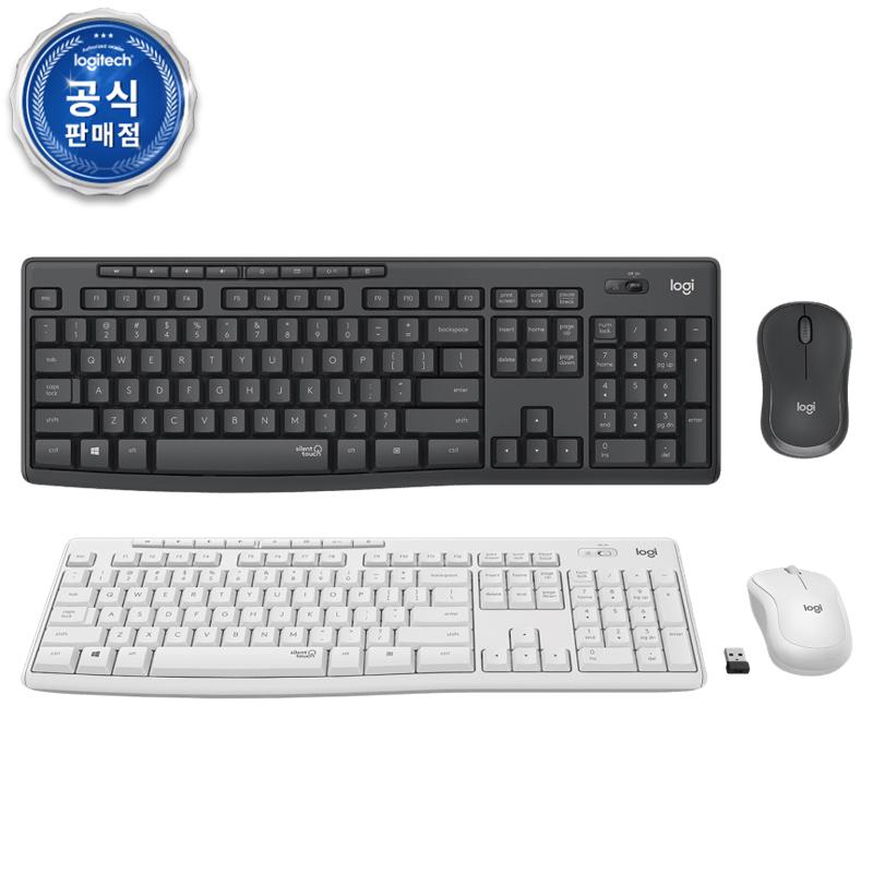 로지텍 코리아 정품 무소음 무선 키보드 마우스 콤보 MK295 상품 이미지 1