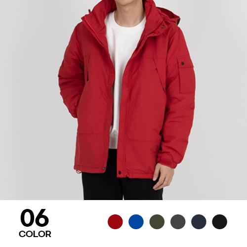 폴라폴리스 안감 탈부착 후드 바람막이 방한 점퍼 S-4XL 겨울 보온 작업복 단체 유니폼 상품 이미지 1