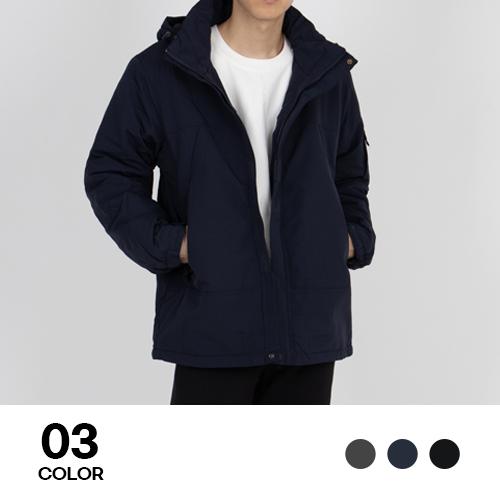 폴라폴리스 안감 탈부착 후드 안전 반사띠 방한 점퍼 S-4XL 겨울 작업복 단체 유니폼 상품 이미지 1
