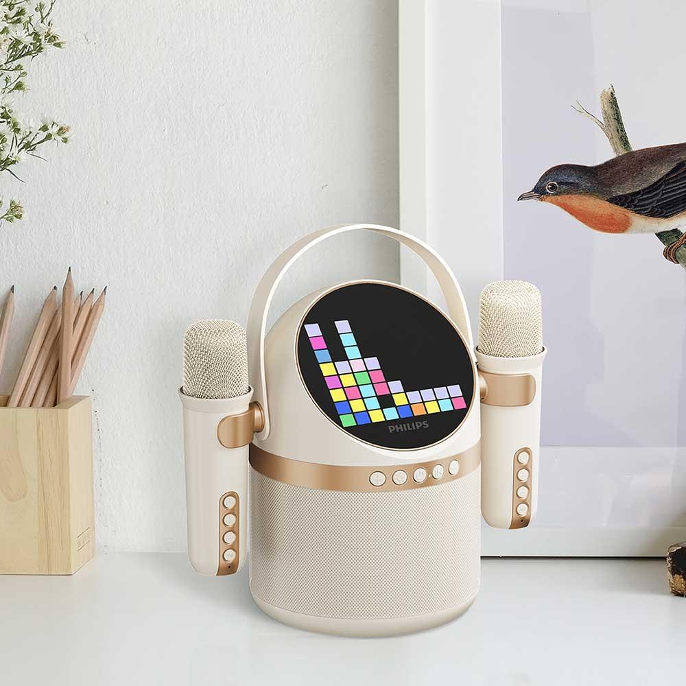 필립스 TAS2509 휴대용 LED 블루투스 노래방 마이크 스피커 상품 이미지 5