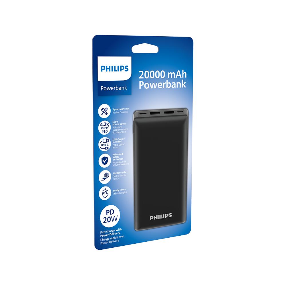 필립스 슬림 보조배터리 고속충전 대용량 PD20W 20000mAh QC3.0 양방향 상품 이미지 5